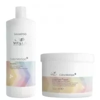 Wella Color Motion, zestaw XL chroniący kolor włosów farbowanych, szampon + maska