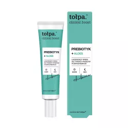 Tołpa Clinical Boost, prebiotyk+aloes, łagodzący krem do twarzy przeciw podrażnieniom, 40ml