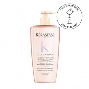 Kerastase Gloss Absolu, wzbogacona kąpiel, szampon do włosów grubych z tendencją do puszenia, 500ml