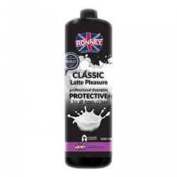 Ronney Professional Shampoo Classic Latte Pleasure Protective, Szampon do włosów ochronny do każdego rodzaju włosów Latte 1000ml