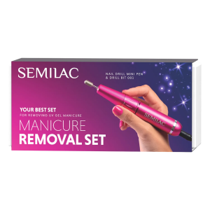 Semilac Manicure Removal Set, zestaw prezentowy do paznokci do zdejmowania manicure