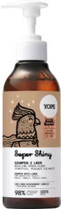 Yope Daily Heroes Super Shiny, szampon z lnem dla wrażliwych i puszących się włosów, 300ml