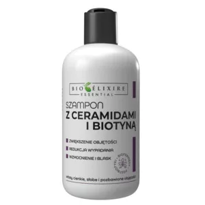 Bioelixire, szampon z biotyną do włosów cienkich i delikatnych, 300ml