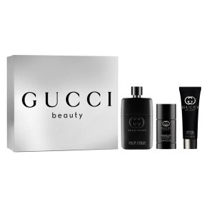 Gucci Guilty Pour Homme zestaw woda perfumowana spray 90ml + żel pod prysznic 50ml + dezodorant sztyft 75ml (M)