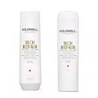 Goldwell Dualsenses Rich Repair, zestaw odbudowujący, szampon + odżywka, 250ml + 200ml