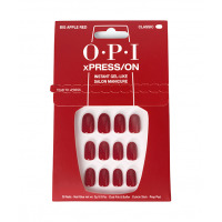OPI xPRESS/ON, zestaw sztucznych paznokci, czerwone