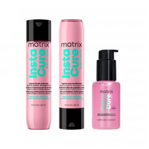 Matrix Instacure Build-A-Bond, zestaw odbudowujący do włosów zniszczonych, szampon + odżywka + olejek