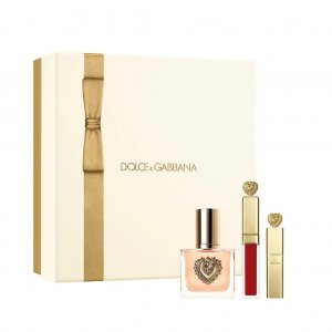 Dolce & Gabbana Devotion zestaw woda perfumowana spray 30ml + tusz do rzęs 4ml + pomadka do ust 5ml (W)