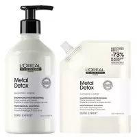 Loreal Professionnel Metal Detox, zestaw szampon do włosów farbowanych neutralizujący metale 500ml + refill 500ml