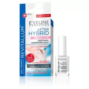 Eveline Nail Therapy Professional, odbudowująca odżywka do paznokci, after hybrid sensitive, 12ml