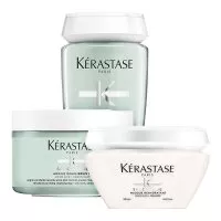 Kerastase Specifique, zestaw odświeżający, szampon + glinka + maska, 2 x 250ml + 200ml