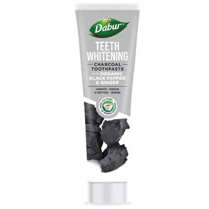Dabur Teeth Whitening Charcoal Toothpaste wybielająca węglowa pasta do zębów z Pieprzem i Imbirem 100ml