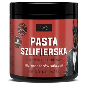 LaQ Zapach Seksu i Biznesu, pasta szlifierska, myjący peeling cukrowy do ciała, 220g