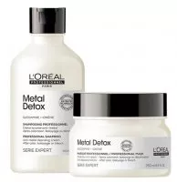 Loreal Metal Detox, zestaw po koloryzacji i dekoloryzacji, szampon + maska