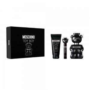 Moschino Toy Boy zestaw woda perfumowana spray 100ml + perfumowany żel do ciała 100ml + woda perfumowana spray 10ml (M)