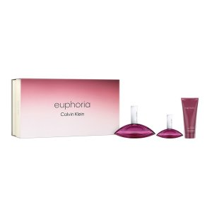 Calvin Klein Euphoria zestaw woda perfumowana spray 100ml + woda perfumowana spray 30ml + balsam do ciała 100ml (W)