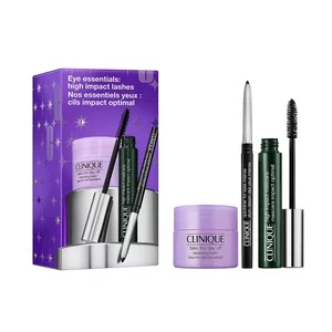 Clinique Eye Essentials: High Impact Lashes zestaw tusz do rzęs 7ml + balsam do demakijażu 15ml + eyeliner w kredce 0.14g