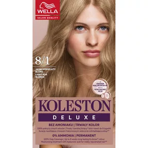 Wella Koleston Deluxe, farba do włosów, Jasny Popielaty Blond, 8/1, 100ml