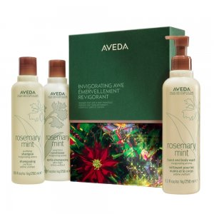 Aveda Invigorating Awe zestaw szampon do włosów 250ml + odżywka do włosów 250ml + żel do mycia ciała i rąk 250ml