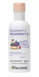 Nacomi, żel pod prysznic, borówka i malina, 300ml