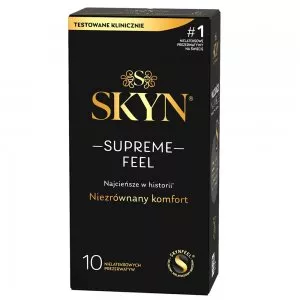 Skyn Supreme Feel cienkie nielatektowe prezerwatywy 10szt.