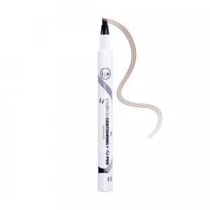 J.Cat Beauty Eyebrow Contouring 4-Tip Pen, precyzyjny pisak do stylizacji brwi, brown, 1.5ml
