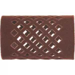 Efalock Flocked Curler, wałki metalowe flokowane 46mm/28mm brązowe 12szt., ref. 14100864