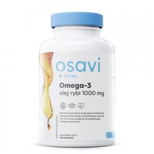 Osavi Omega-3 Olej Rybi 1000mg suplement diety 120 kapsułek