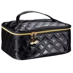 Inter Vion Gold& Black kuferek kosmetyczny duży czarny