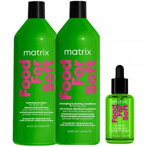 Matrix Food For Soft, zestaw XL intensywnie nawilżający: szampon + odżywka + olejek