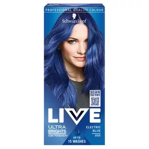 Schwarzkopf Live Ultra Brights or Pastel farba do włosów 095 Elektryczny Błękit