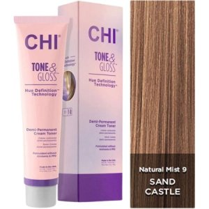 CHI Tone & Gloss, toner do włosów, Sandcastle, 85g