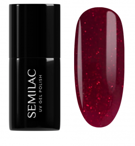Semilac Winter Wonderland, lakier hybrydowy, 954 Silky Rouge, 7ml