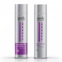 Londa Deep Moisture, zestaw nawilżający do włosów suchych, szampon + odżywka, 2x250ml