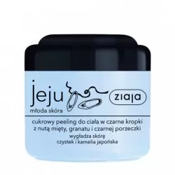 Ziaja Jeju, cukrowy peeling do ciała w czarne kropki, 200ml
