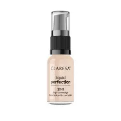 Claresa, 2W1 KOREKTOR I PODKŁAD KRYJĄCY LIQUID PERFECTION 102 WARM MEDIUM 34g