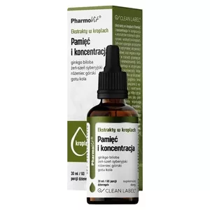 Pharmovit Pamięć i koncentracja suplement diety w kroplach 30ml