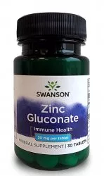 Swanson, cynk (glukonian), 30 tabletek