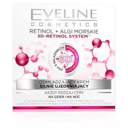 Eveline, odmładzający krem silnie ujędrniający retinol + algi morskie, 50ml
