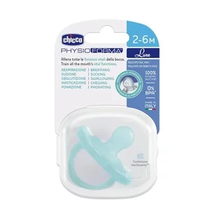 Chicco PhysioForma Luxe smoczek silikonowy uspokajający dla dzieci 2-6m Miętowy