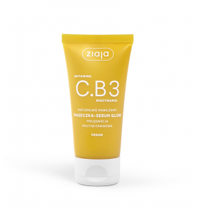 Ziaja Witamina C.B3 Niacynamid Naturalnie Nawilżamy, maseczka-serum glow, 50ml