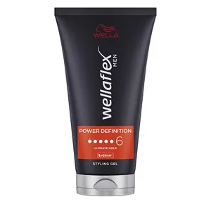 Wella Wellaflex Men, Power Definition Gel, żel do włosów, Ultimate Hold, 150ml - data ważności (6.2026)