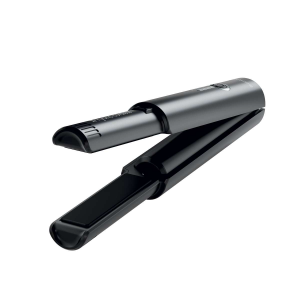 Gamma Piu X-Hybrid, bezprzewodowa prostownica do włosów, czarna