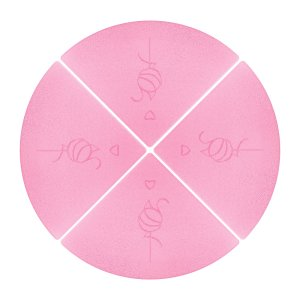 SugarPowder Trójcioszek trójkątna gąbeczka do makijażu 4szt.