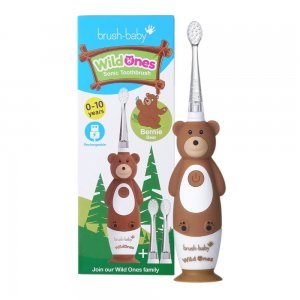 Brush-Baby WildOnes szczoteczka soniczna dla dzieci 0-10l Bernie Bear
