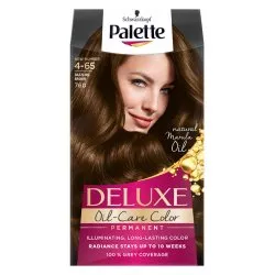 Schwarzkopf Palette Deluxe Oil-Care Color farba do włosów trwale koloryzująca z mikroolejkami 760 (4-65) Olśniewający Brąz