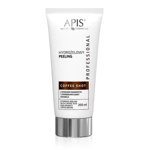 Apis Coffee Shot, Hydrożelowy peeling z kwasem kawowym i ziarenkami kawy arabica, 200ml - data ważności (22.10.2026)