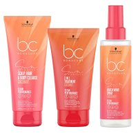 Schwarzkopf BC Sun Protect, zestaw chroniący włosy przed słońcem, szampon 200ml + mgiełka 150ml + maska 150ml