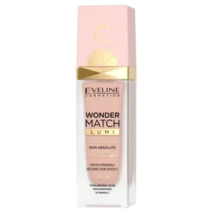 Eveline Wonder Match Lumi, podkład rozświetlający SPF20, 10 Vanilla, 30ml