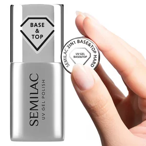 Semilac Hard & Glossy, baza i top hybrydowy 2in1, 7ml